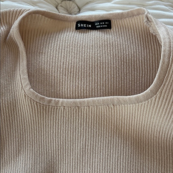 SHEIN Cream Ribbed Sweater - Picture 3 of 3